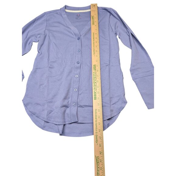 Isaac Mizrahi Live Essentials Pima Cotton Button Front Cardigan  XX Small - Picture 4 of 6